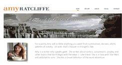 Desktop Screenshot of amy-ratcliffe.com
